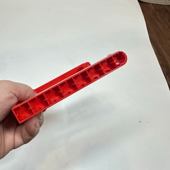 Duplo Lego Red White Hinged Door Wall 6 Loose Replacement Piece Brick - Picture 7 of 9